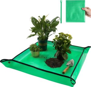 Repotting Mat for Indoor Plant Transplanting Control Mess, 26.8"X26.8