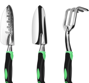 Garden Tool Set (3-Pack) – Heavy-Duty Aluminum with Ergonomic Handles