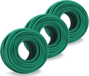 Roll over image to zoom in        YDSL 100 Feet Soft Tie for Plants, 3 Pack Green Twist Garden Ties Gardening Supplies for Supporting Climbing Plants, Tomatoes, Vegetables, (Diameter - 2.5MM)