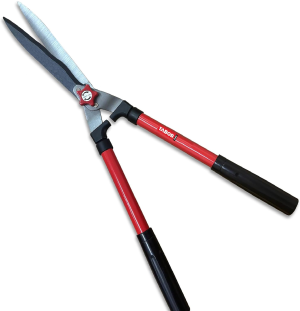 TABOR TOOLS B620A Hedge Shears with Wavy Blade for Trimming Borders, Boxwood, and Bushes, Manual Hedge Clippers with Comfort Grip Handles.